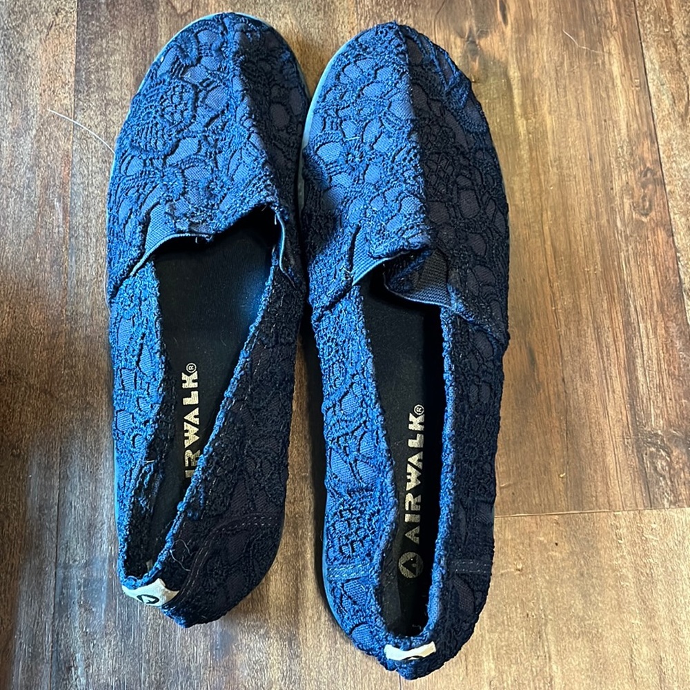 Airwalk Navy Lace Flats
